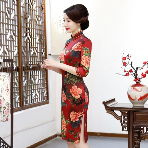 Chinese Dress Qipao for women Large size cheongsam Vestidos chinos