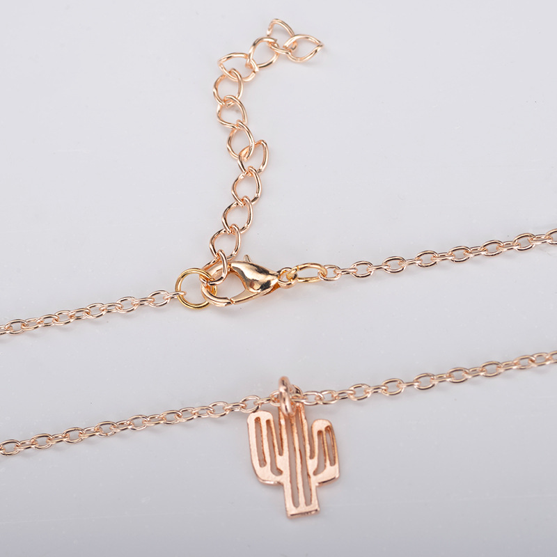 simple cactus necklace