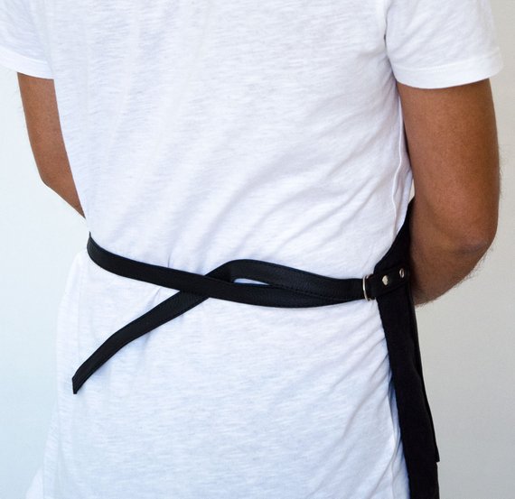 歐美牛仔圍裙廚房紅酒韓版咖啡店工作圍裙定制批發(fā)多口袋工具圍裙