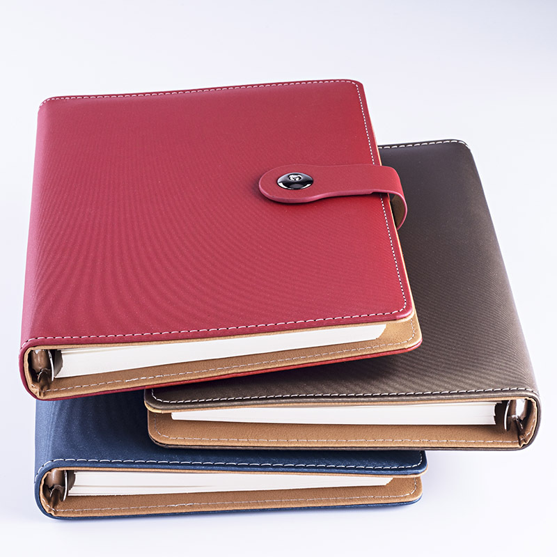 商务活页本定制logo记事本套装定做带磁扣通用日记本商务礼品推荐