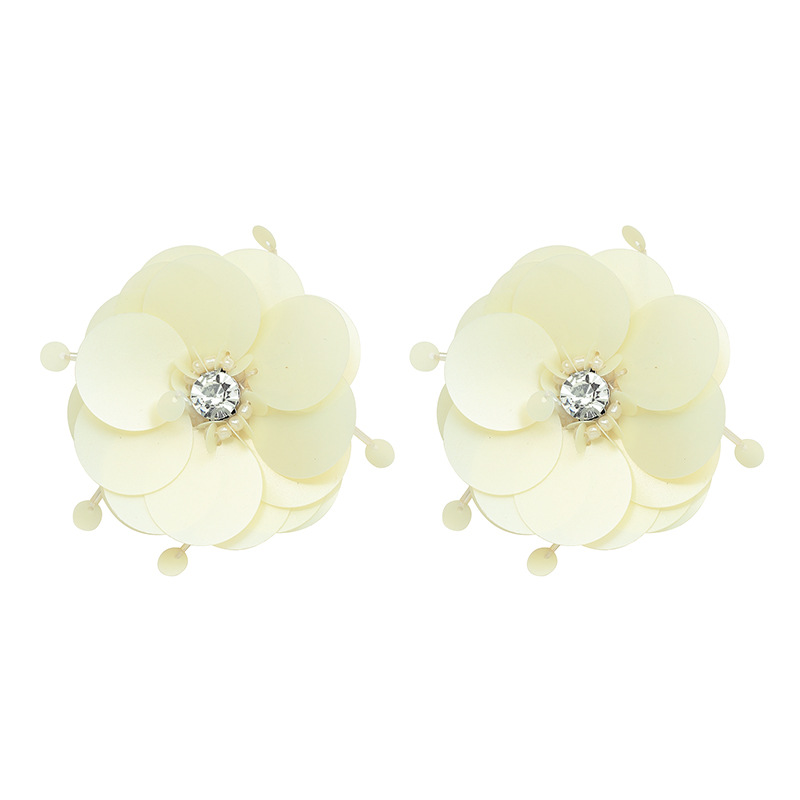 Plastic Bohemia Flowers earring(green) NHJJ4954-green