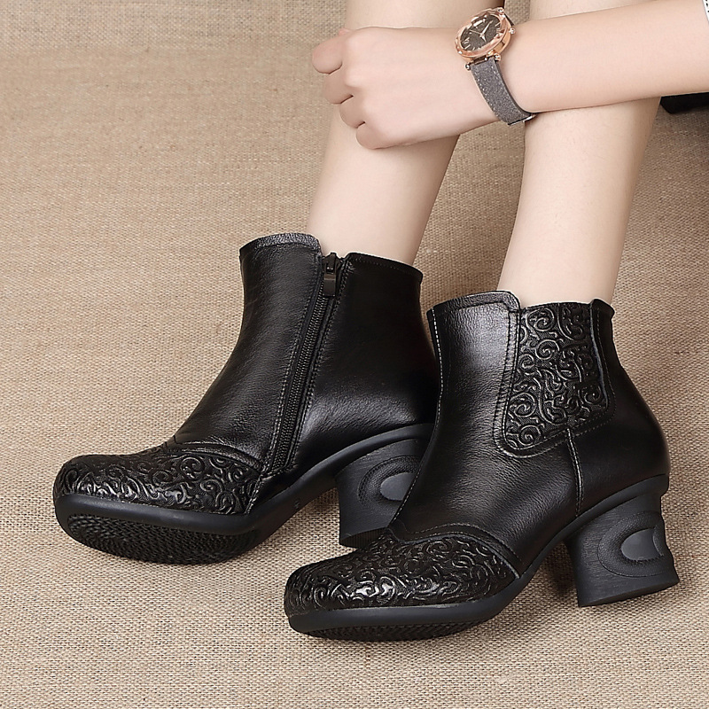 Bottes femme en En cuir - Ref 3355415 Image 4