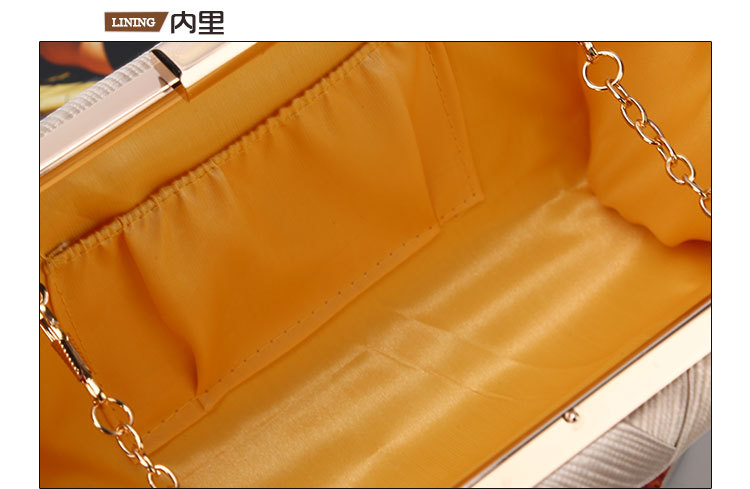 240g Weight Polyester Lining Material Buckle Closure Type Single Shoulder Strap Strap Type Evening Bag Bags Type Solid Color Pattern Tassel Design Fashion Style Purple, Gold, Silver, Black Color Small Size Tassel Dinner Bag Handmade Silk Evening Bag Wedding Banquet Clutch Handbag 4
