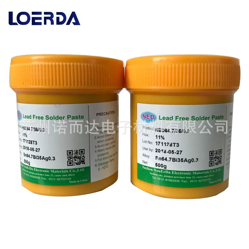 Поставка SN64.7BI35AG0.3 Бессвинцовая паяльная паста средней температуры