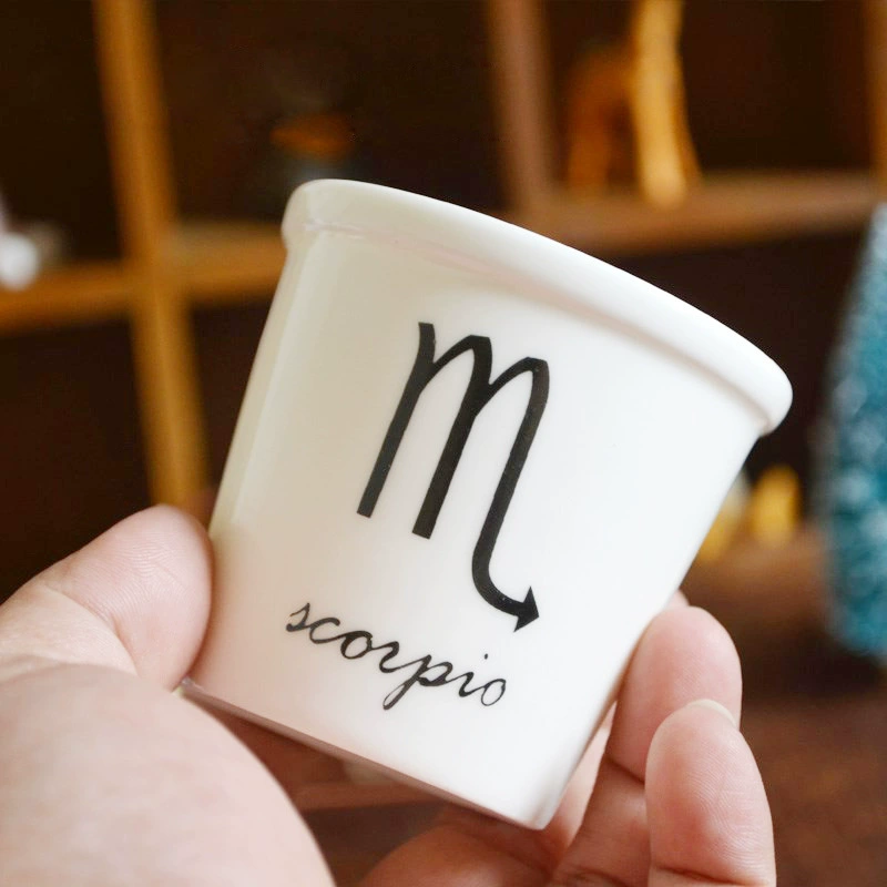 Creative mousse, ceramic shot glass, Chinese horoscope