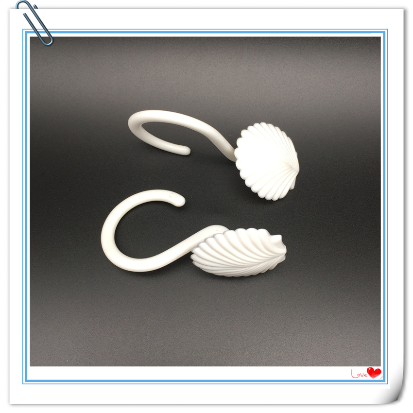 出口环保浴帘钩浴帘挂钩高品质窗帘钩 窗帘挂钩浴钩一件代发