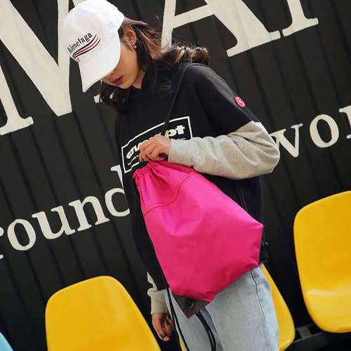 Backpack making sports drawstring bag drawstring pocket backpack men's sneaker bag fitness training bag wholesale printing logo