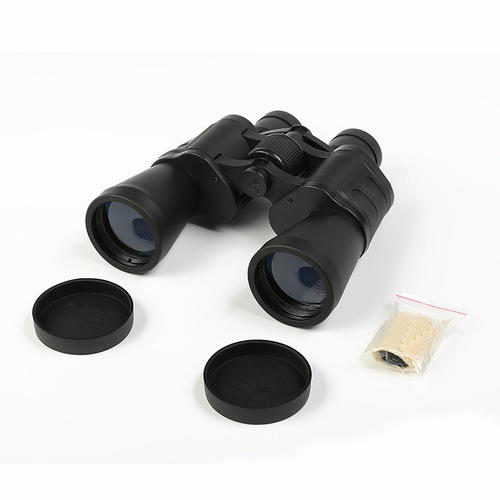 New black telescope body binoculars, standard civilian dual-tube telescope, high magnification and high definition, factory wholesale