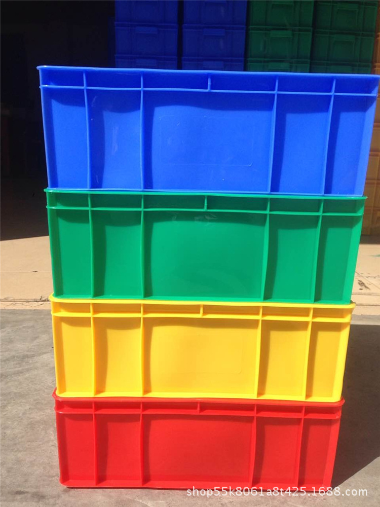 塑料箱子五金零件箱蓝色周转箱塑胶工具箱加厚塑料