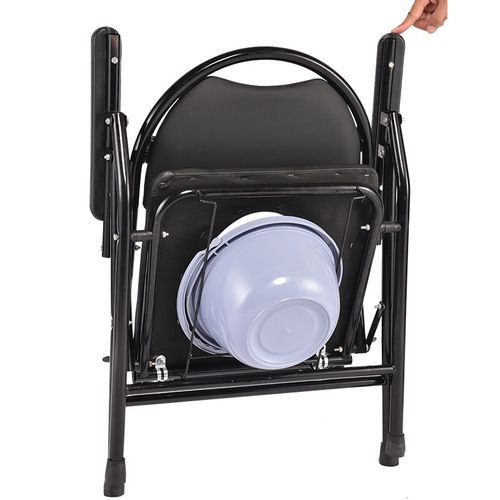 Foldable elderly toilet chair, portable potty for pregnant women, senior mobility toilet seat stool, adult-use household version