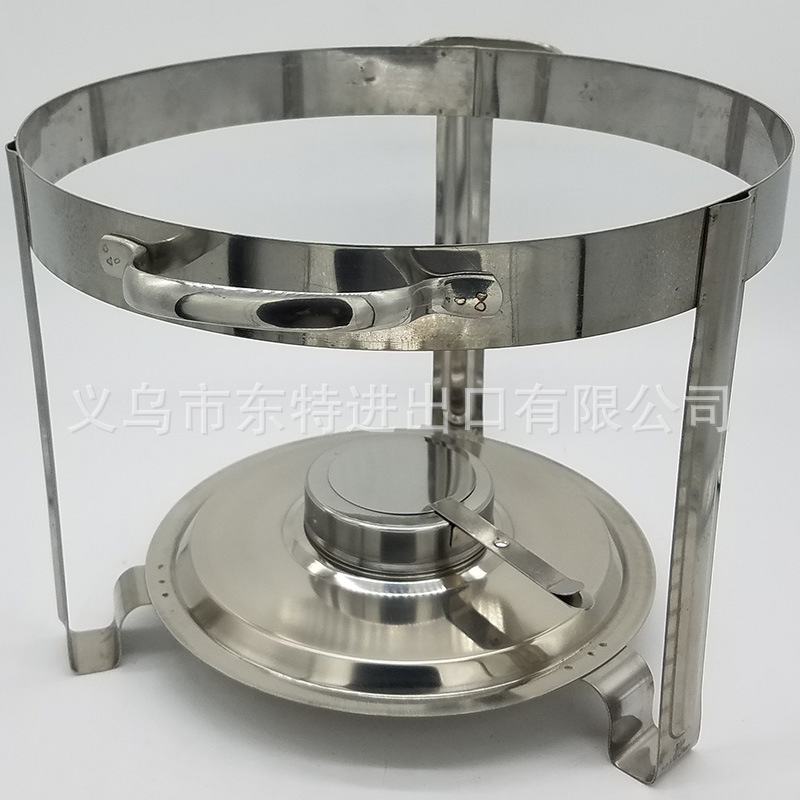 Factory direct sales of stainless steel dining stoves, straight-leg double-layer alcohol stoves, hotel and restaurant buffet stoves, hanging lid dining stoves detail image 9