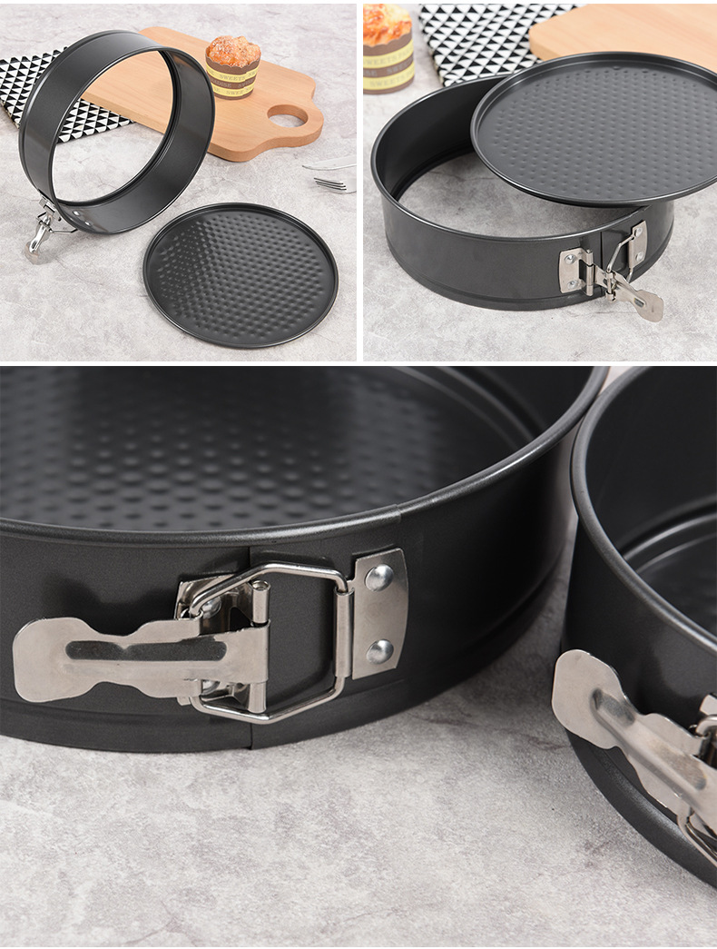 圆形锁扣活底蛋糕模具