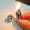 Wholesale small kettle kerosene lighter | Novelty creative pendant sand wheel fire stone Minghuo lighter | smoke utensils