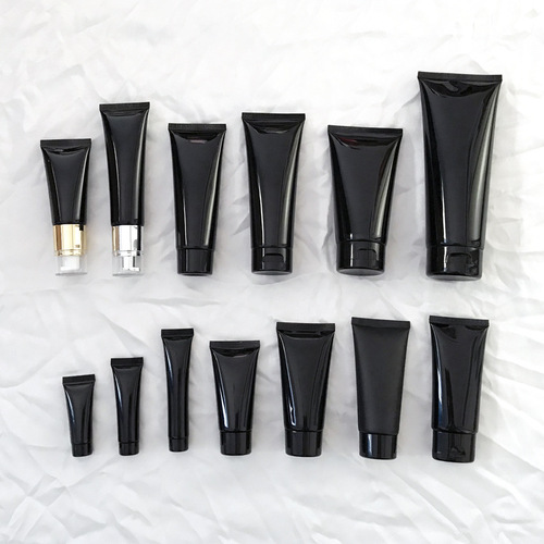 【】10g-200g black soft tube non-light-transmitting delay glue blackhead removing face wash cosmetic tube