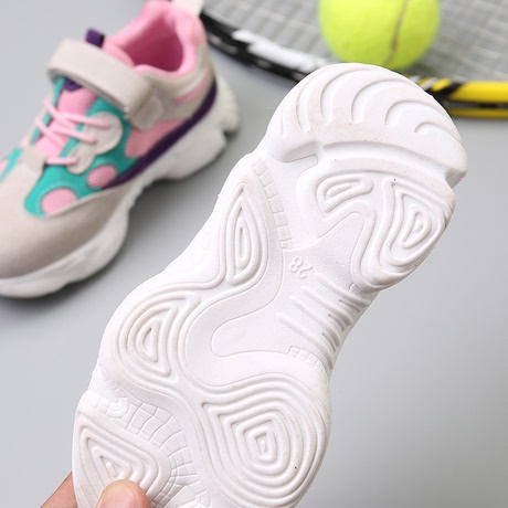 Giày thể thao trẻ em mùa thu Phiên bản Hàn Quốc của bé gái giày thoáng khí màu sắc phù hợp với bé trai Giày bé giày dừa giày thời trang bình thường Giày thể thao