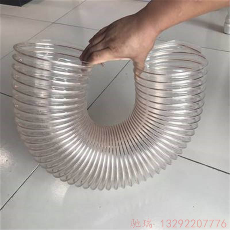 厂家 PVC塑筋螺旋增加强度软管 PU塑筋管 /轻型/弹性好/耐负压