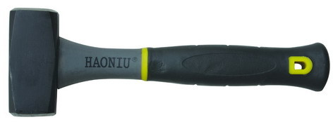 工厂直发促销价锻打锤子喷黑色漆高硬度耐磨石工锤