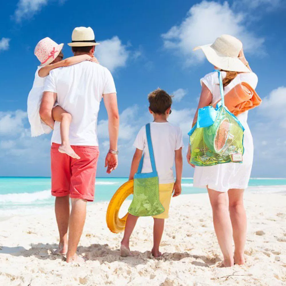 Внешняя торговля SOHO Портативные детские пляжные игрушки для организации и хранения всякой всячины Сетчатая сумка для хранения большой емкости