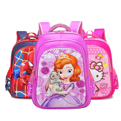 厂家跨境儿童书包小学生男孩女生1-2-3-6年级减负护脊双肩包韩版|ms