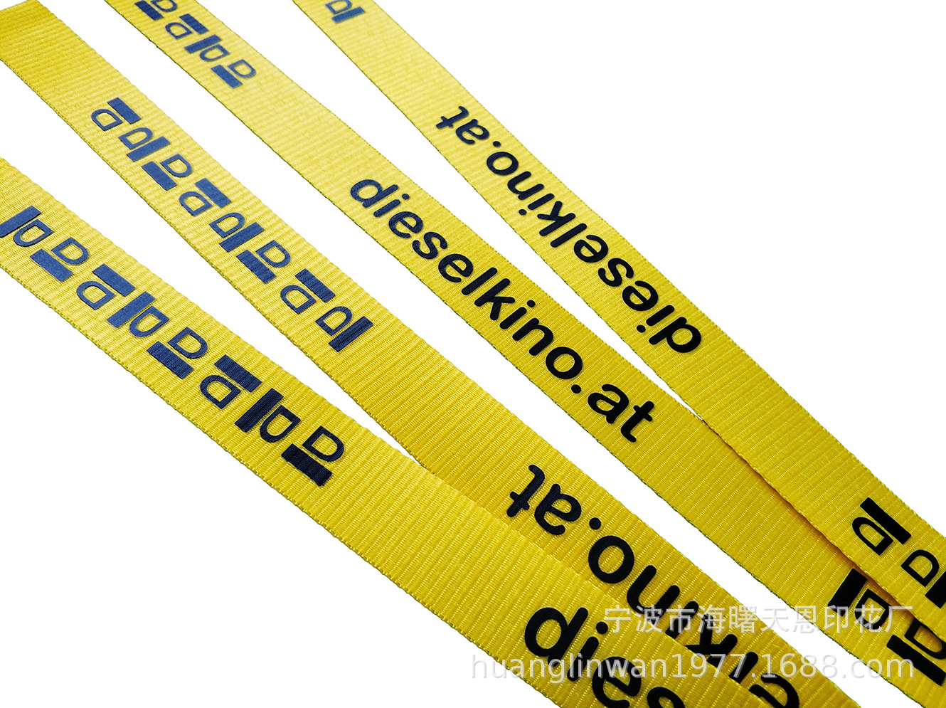 挂绳LOGO丝印台板印刷定制单多色丝网印刷加工涤纶织带丝印热转印