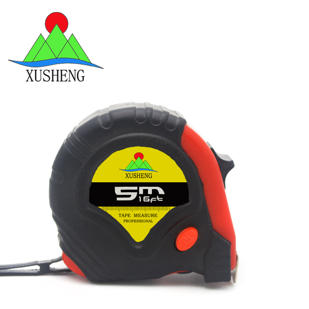 卷尺厂家 供应5米 7.5米ABS塑料皮套扇形虞城钢卷尺 卷尺定做LOGO