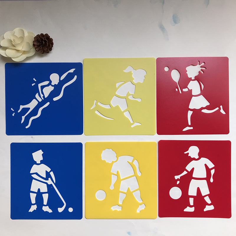 kids stencils sport