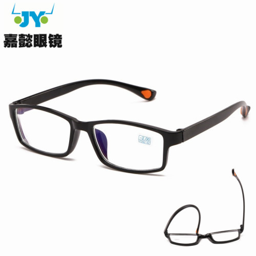 Durable, Unbreakable, and Drop-Resistant Student-Grade Finished Replacement Myopia Glasses with TR Frame and Coating