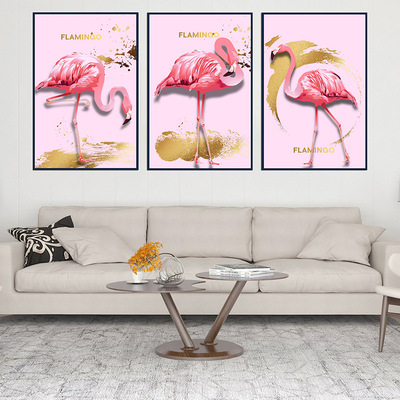 少女心布置ins三聯畫牆貼網紅房間臥室宿舍裝飾貼紙粉色牆紙自粘