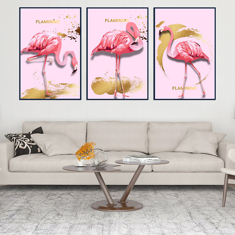 少女心布置ins三聯畫牆貼網紅房間臥室宿舍裝飾貼紙粉色牆紙自粘