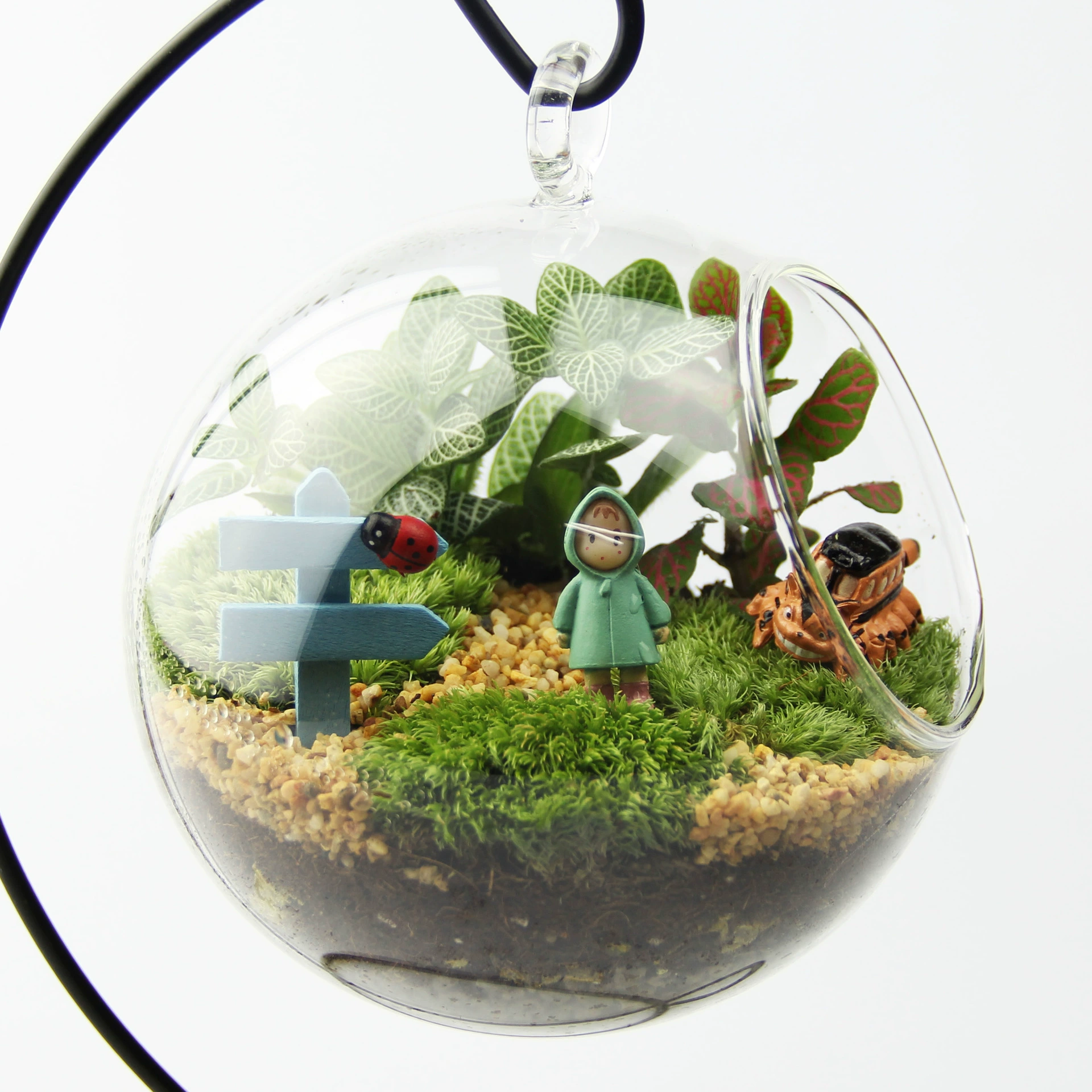 Моховой микроландшафтный костюм готовый микроландшафт 12 см с плоским дном подвесная бутылка креативный подарок ремесла подарок