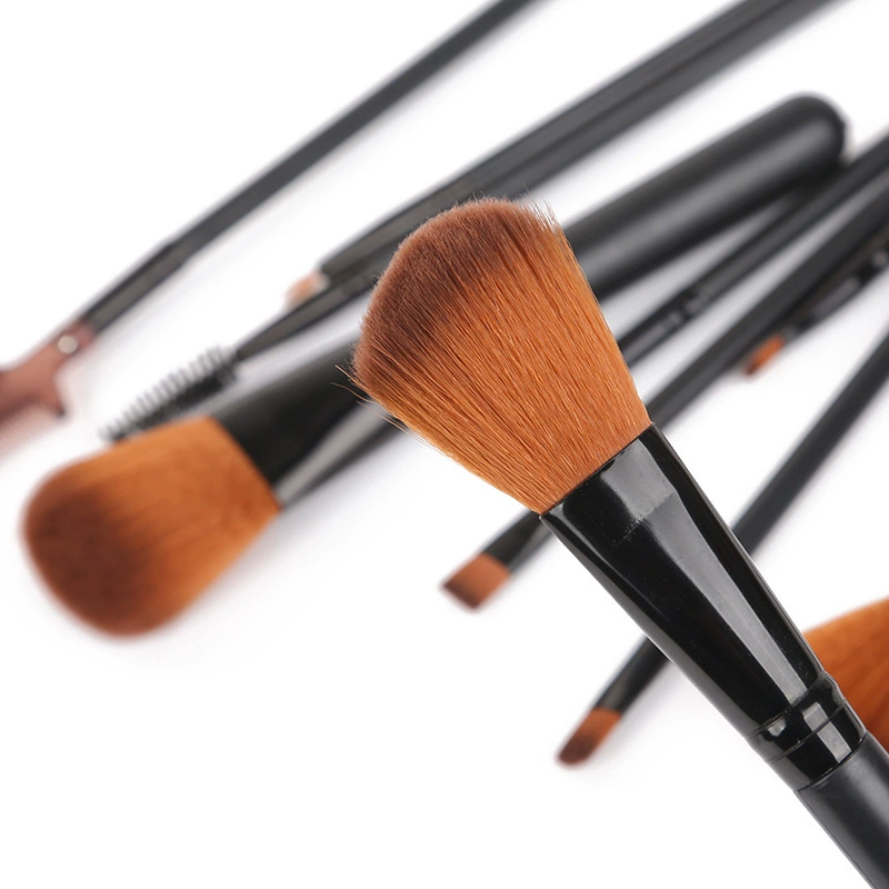 Makeup Brush Set, 12-Piece Portable Travel Kit, Soft Synthetic Bristles, Carrying Tube