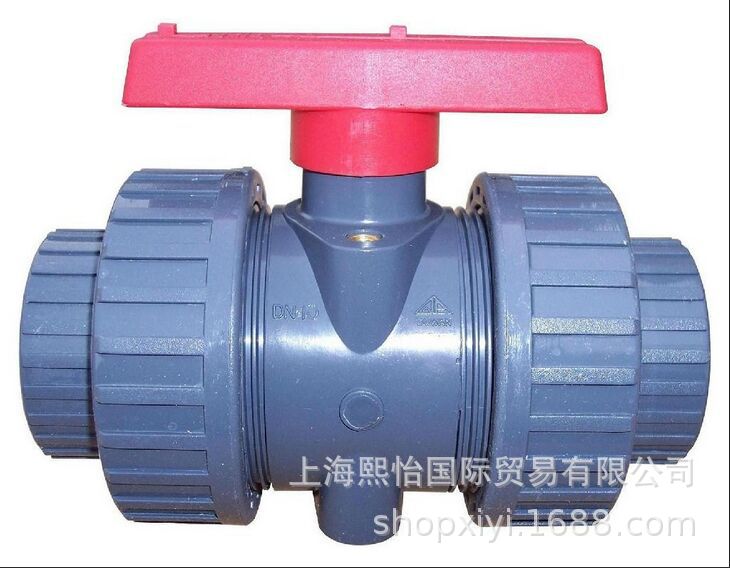 环琪牌化工级国标UPVC/CPVC双由令手动球阀DN15 阀门，大量供货