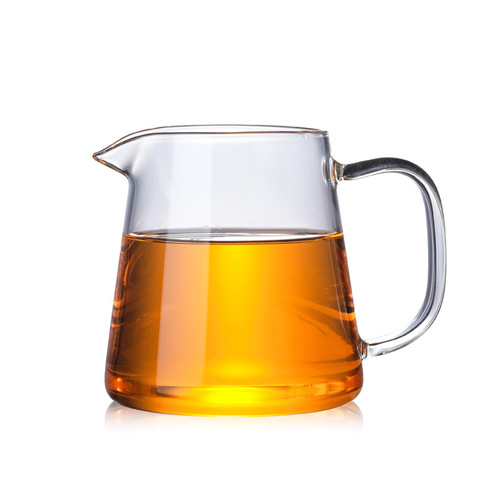 Manufacturer wholesale thickened glass fair cup high temperature resistant glass tea divider large glass tea sea tea ceremony accessories