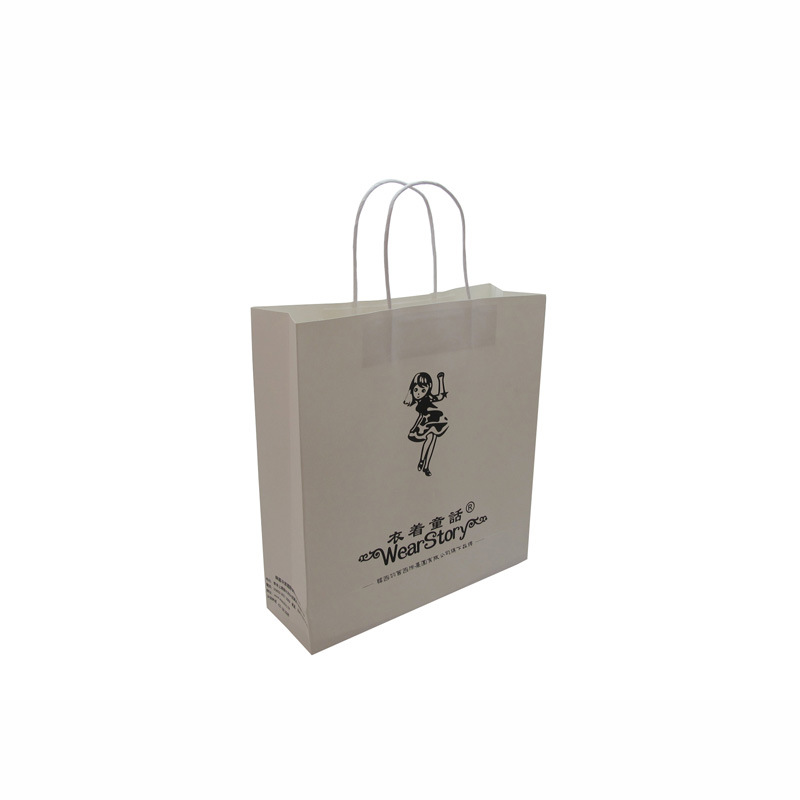 【专色牛皮纸袋】做棕牛皮纸手提礼品袋 小号 烫金服装袋纸袋