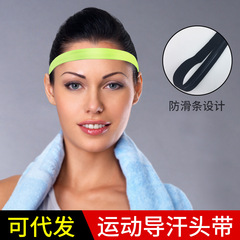 Wholesale Sports Headband Fitness Yoga Hair Band Women Men Sweat Absorbent Anti-Slip Hair Band Running Equipment Sweat-Stop Sweat-Drainage Band 