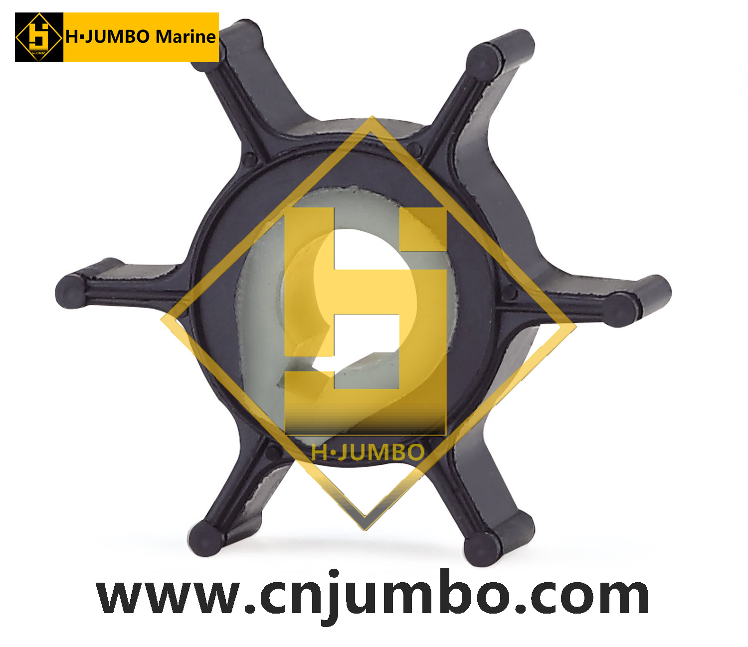 YAMAHA雅马哈水泵橡胶叶轮HJB-J-190 replace646-44352-01/ 2hp