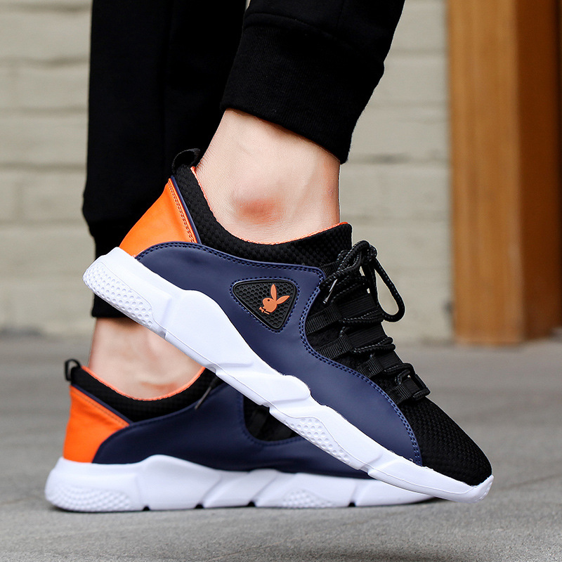 PLAYBOY花花公子秋冬季男士戶外鞋鞋子運動透氣低幫低幫鞋CX39323