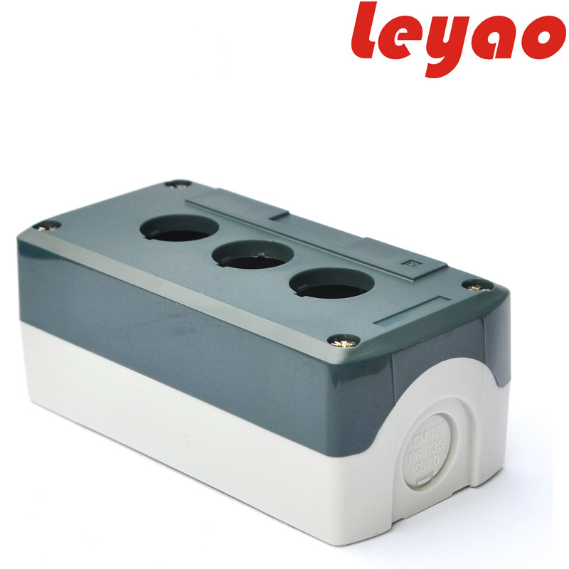 机旁控制盒急停按钮盒接线盒开关盒可装信号灯急停按钮3孔 SBX03