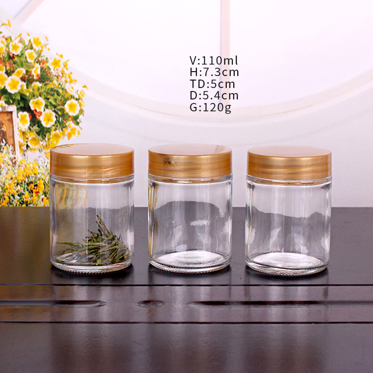 厂家现货销售 花茶罐 玻璃储物罐 茶叶罐 支持定制 咖啡瓶 45ml