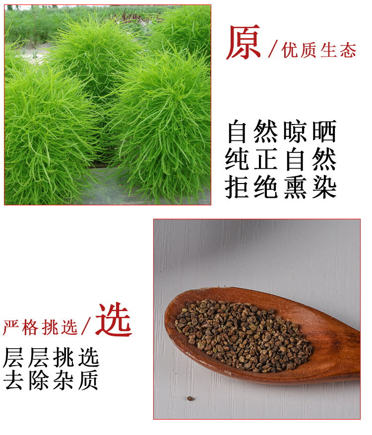 Di Fu Zi (Kochia scoparia Fruit) — Sulfur-Free Dried Food Herb, 500g key features