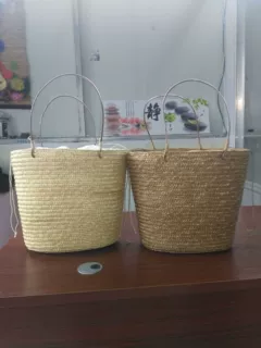 外贸单草编包 简约麦草包包 礼品包装包时尚休闲女包