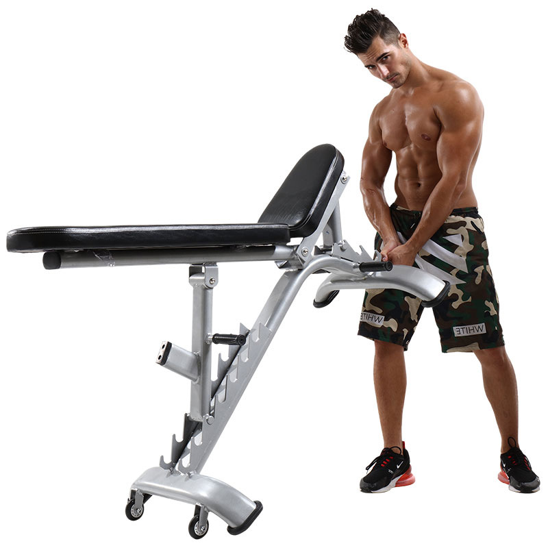 Xinju tablero comercial abdominales equipo de la aptitud del hogar tablero del músculo abdominal multifuncional plegable silla de la aptitud taburete de La mancuerna