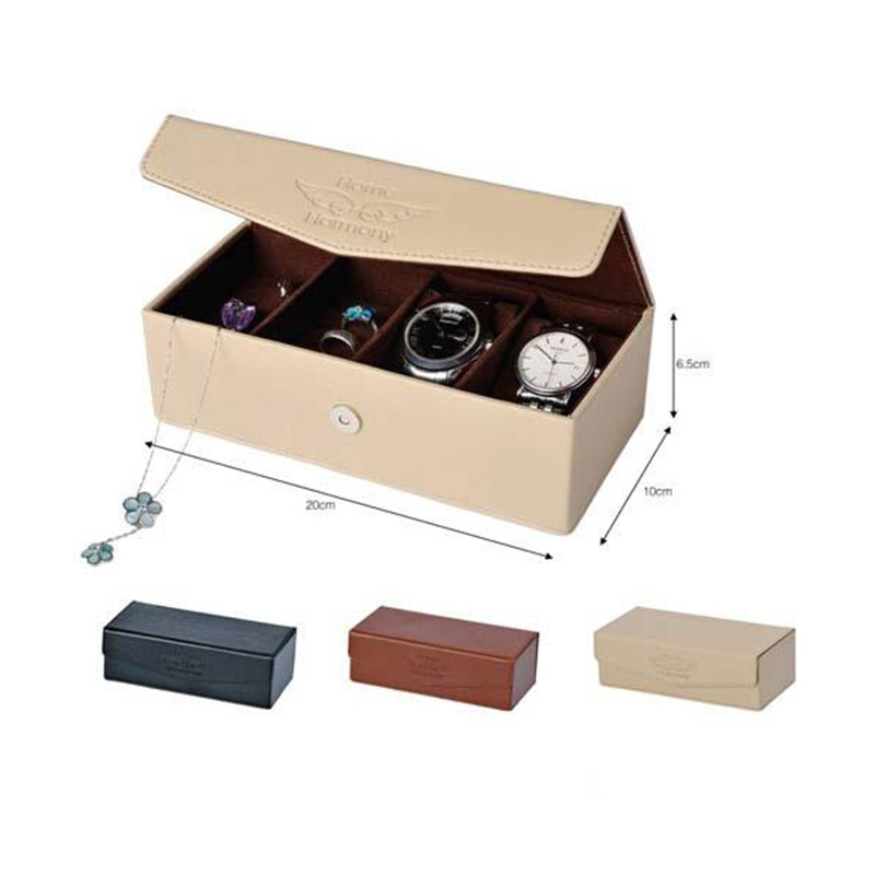 皮革手工手表盒 厂家定制多色手表展示盒 便携式手表收纳包装盒
