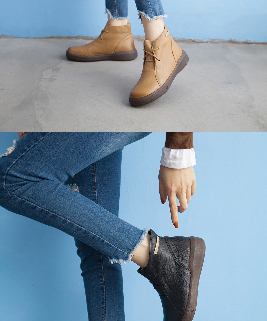 Bottes femme en En cuir - Ref 3355207 Image 26