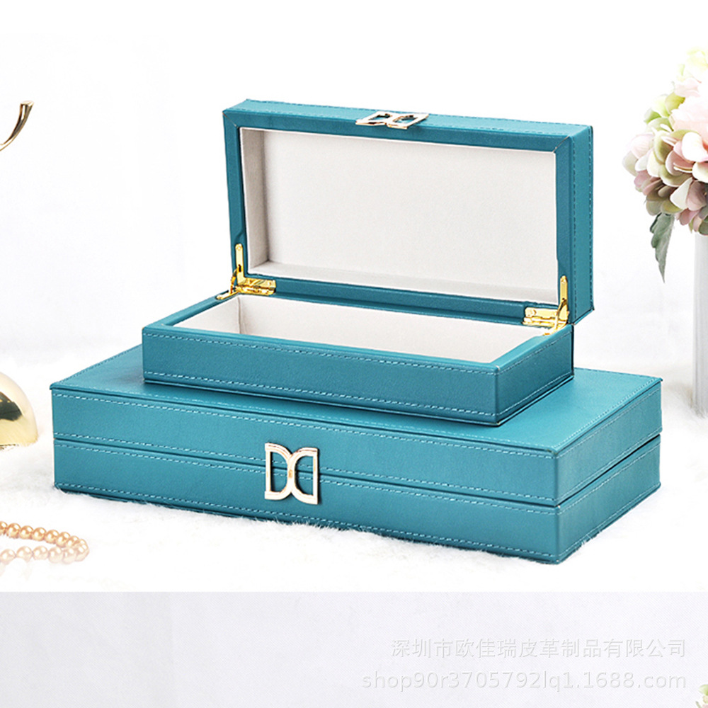 PU皮质首饰盒  珠宝首饰整理收纳盒   耳钉项链戒指饰品盒
