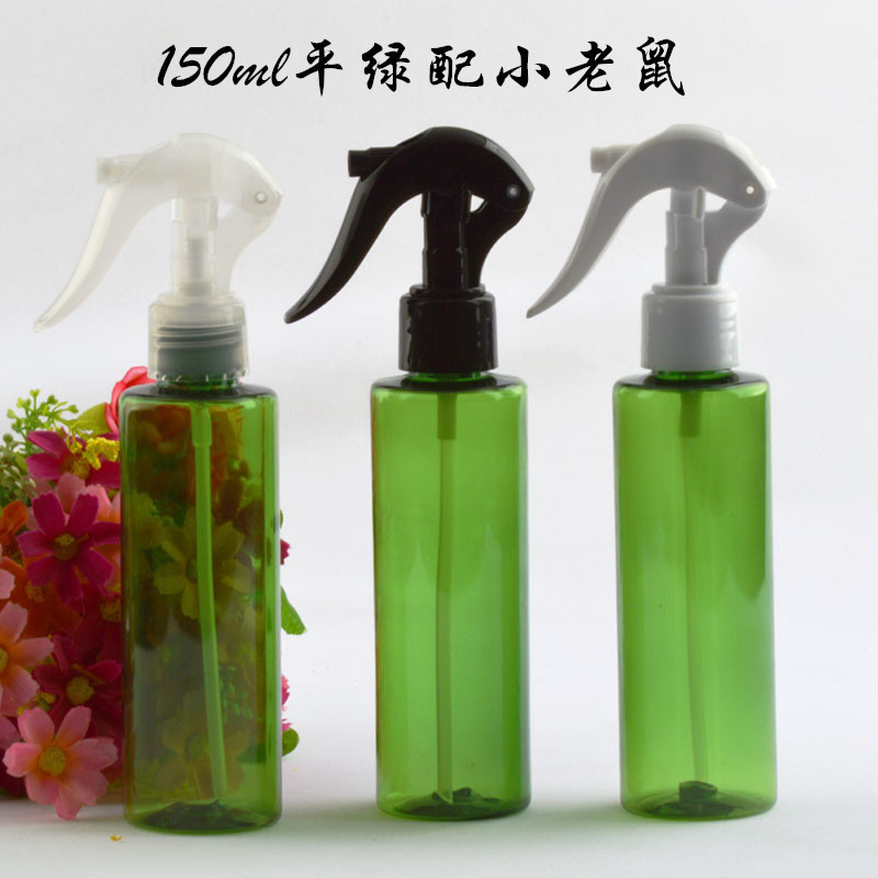 150ml平肩绿色 喷枪瓶，细喷雾瓶，浇花瓶，小老鼠喷雾瓶