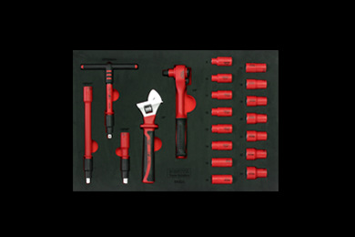 20件12.5mm绝缘套筒工具托组套