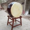 寺庙大鼓牛皮鼓木器工艺雕刻龙鼓|ru
