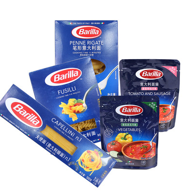 Barilla Pasta Big gift bag Italy Macaroni Ketchup combination Imported Spaghetti wholesale