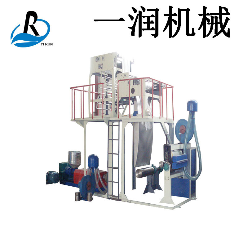 风冷塑料撕裂膜捆扎绳拉丝生产设备 吹膜机 塑料打包绳挤出拔丝机